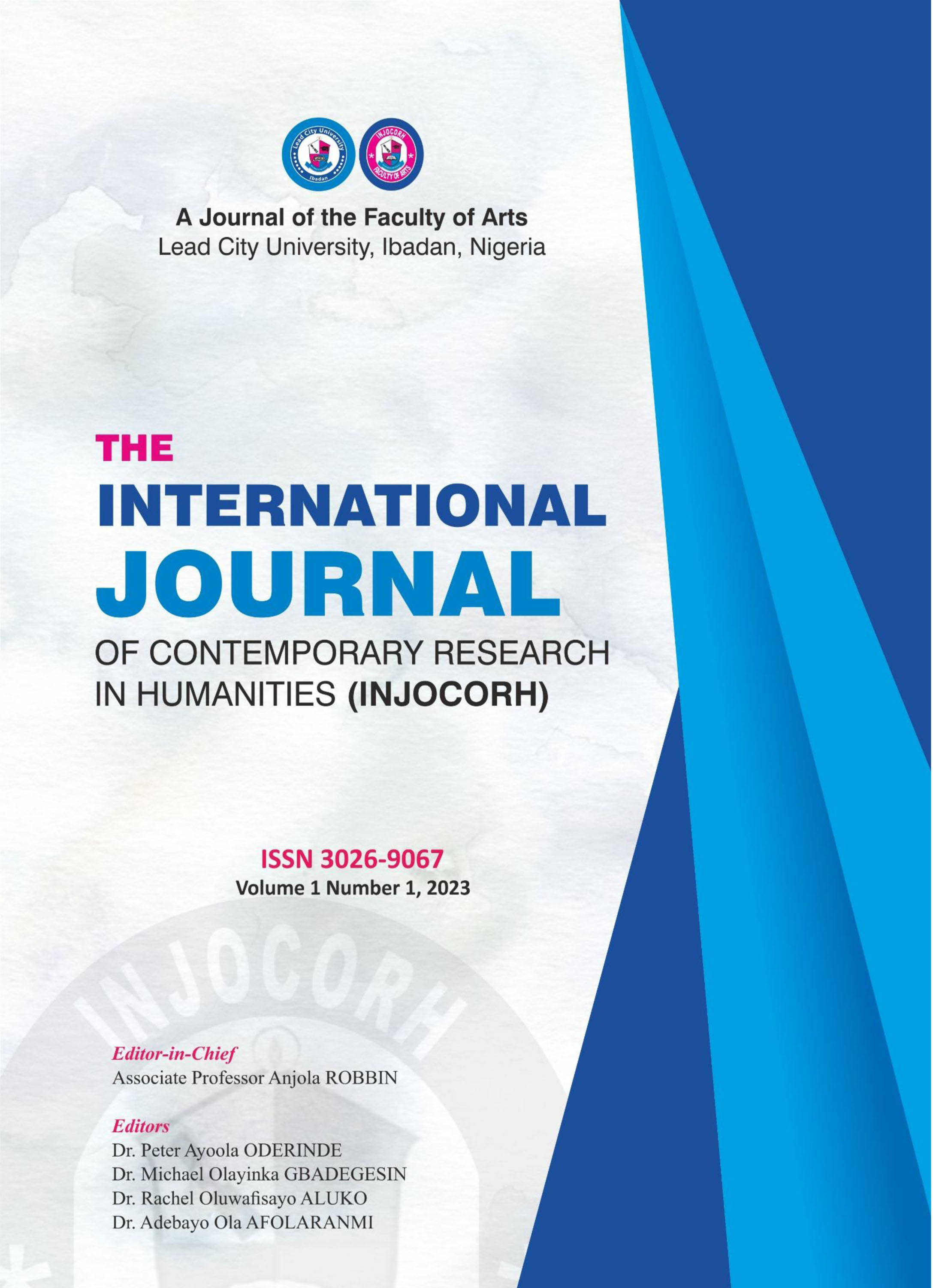 					View Vol. 1 No. 1 (2023): The International Journal of Contemporary Research in Humanities
				