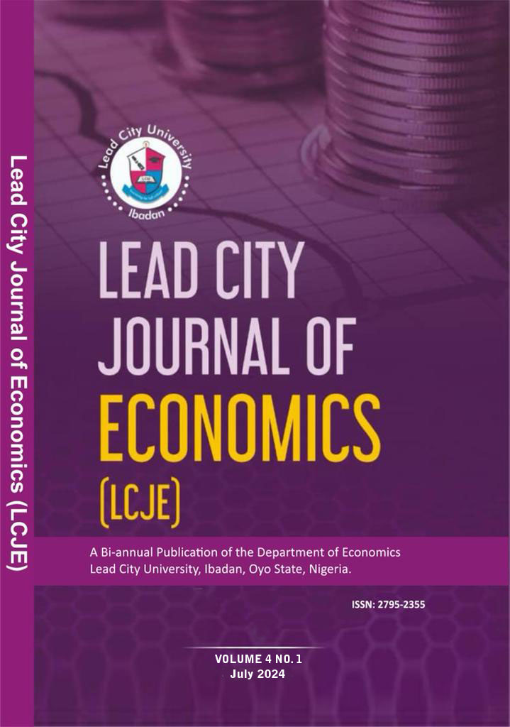					View Vol. 4 No. 1 (2024): LEAD CITY JOURNAL OF ECONOMICS
				