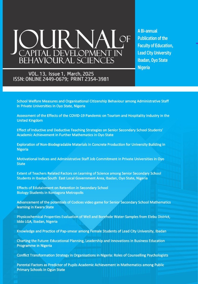 Journal Of Capital Development in Behavioural Sciences logo